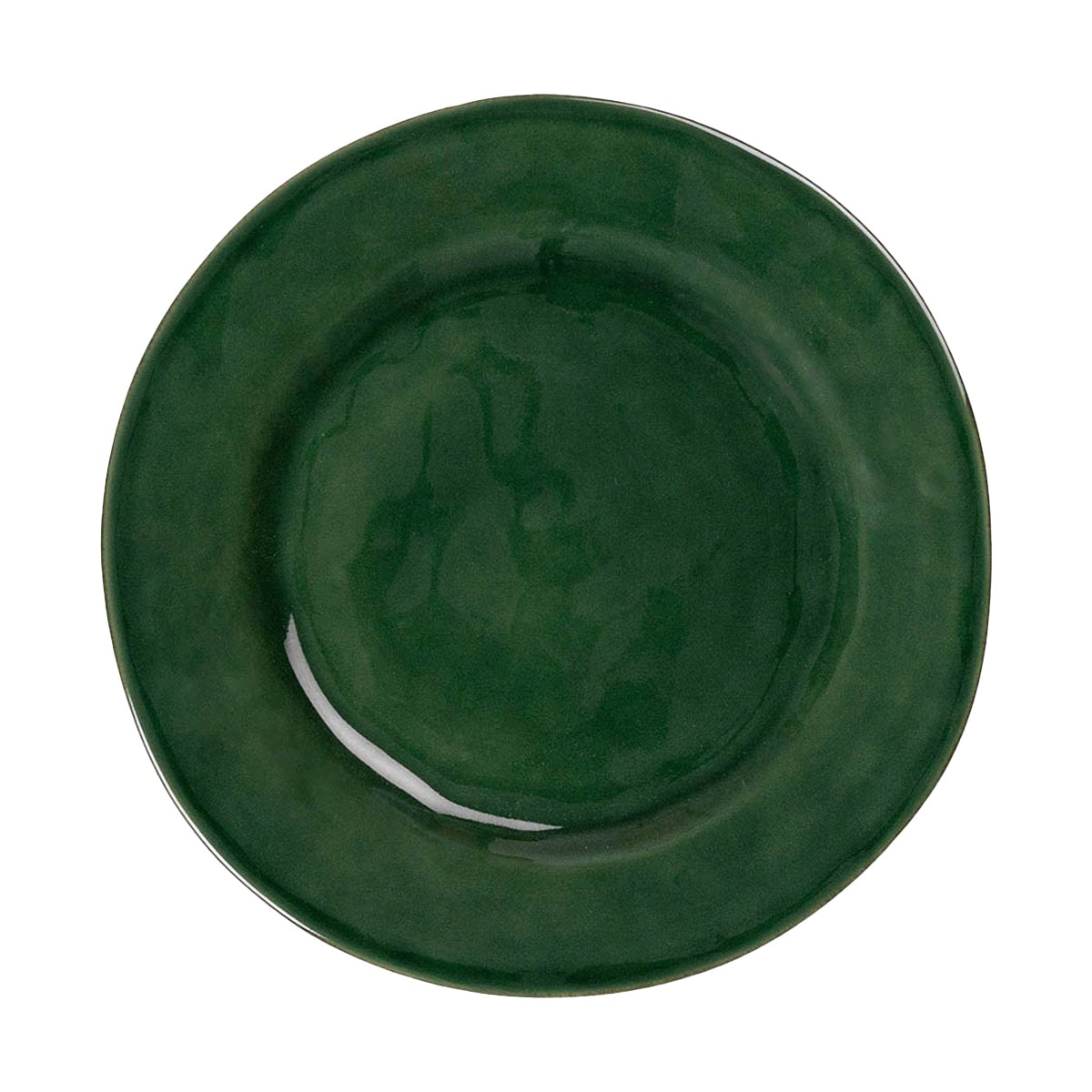This artisanal dinner plate is simply beautiful by design and serves as a stunning backdrop to spotlight your every culinary creation in our lush and gleaming green hue.