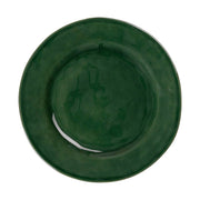This artisanal dinner plate is simply beautiful by design and serves as a stunning backdrop to spotlight your every culinary creation in our lush and gleaming green hue.
