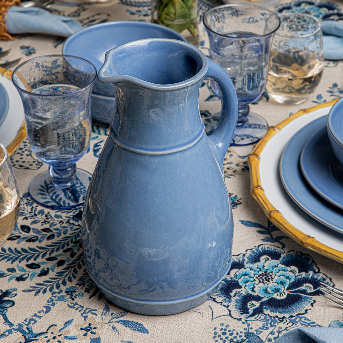 Puro Ceramic Pitcher - Chambray – Shop Juliska