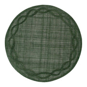 Named after the famous, formal gardens in Paris, this beautiful hand-woven abaca placemat encircles your place settings with a delicate embroidered edge in a lush and verdant Basil hue that captures the French penchant for easy elegance every day and special occasions alike.