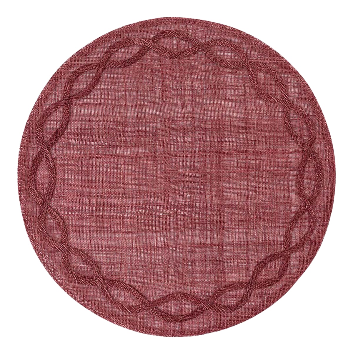 Named after the famous, formal gardens in Paris, this beautiful hand-woven abaca placemat encircles your place settings with a delicate embroidered edge in a deep Mulberry hue that captures the French penchant for easy elegance every day and special occasions alike.
