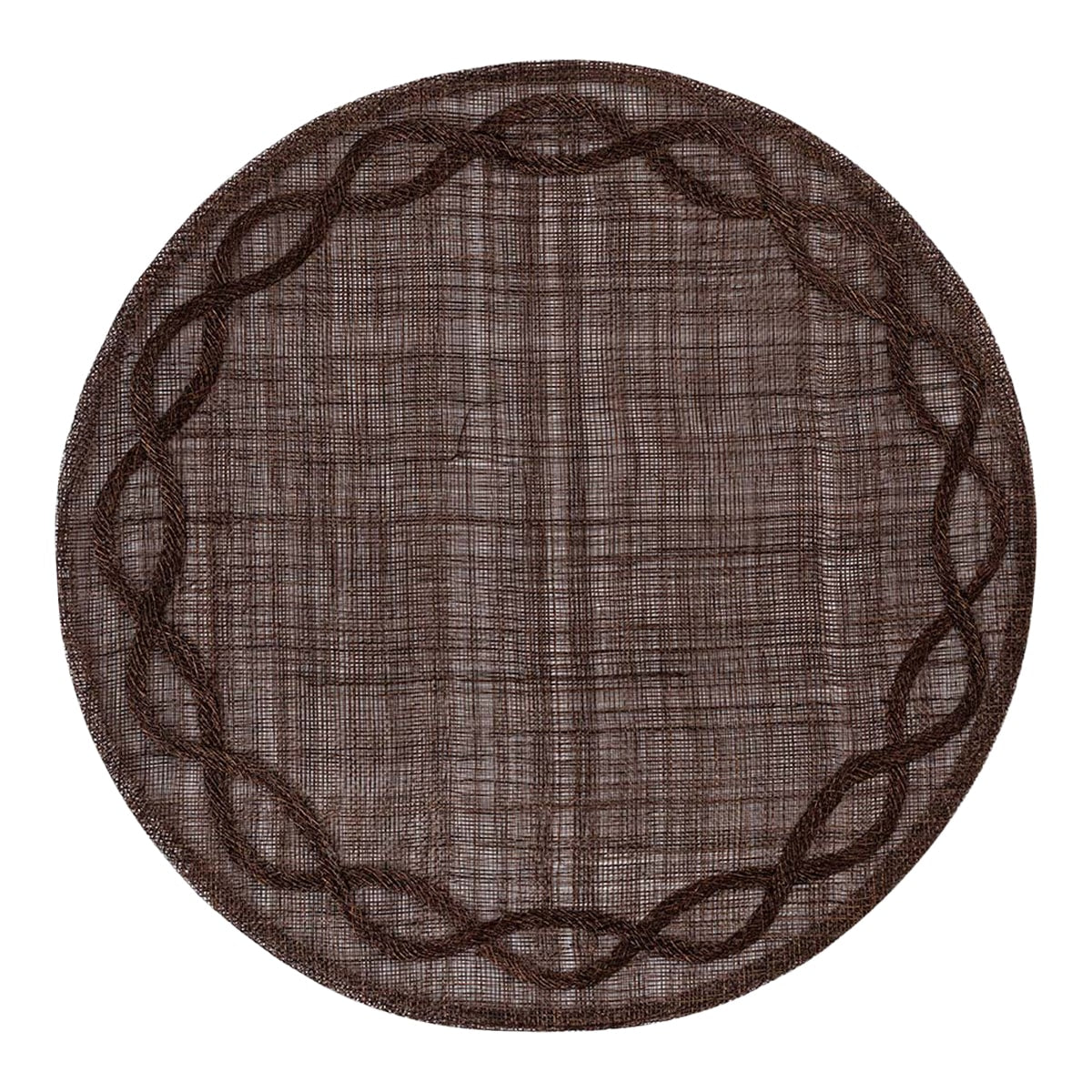 Named after the famous, formal gardens in Paris, this beautiful hand-woven abaca placemat encircles your place settings with a delicate embroidered edge in rich Walnut hue that captures the French penchant for easy elegance every day and special occasions alike.