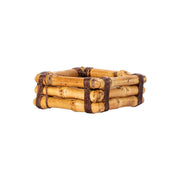 Bamboo natural napkin ring.
