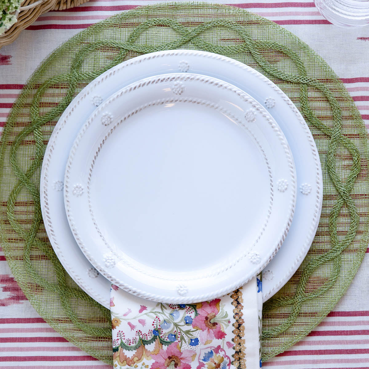 Berry & Thread Melamine Dinner Plate - Whitewash – Juliska