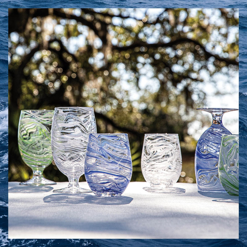 New Puro Marbled Glassware Collection