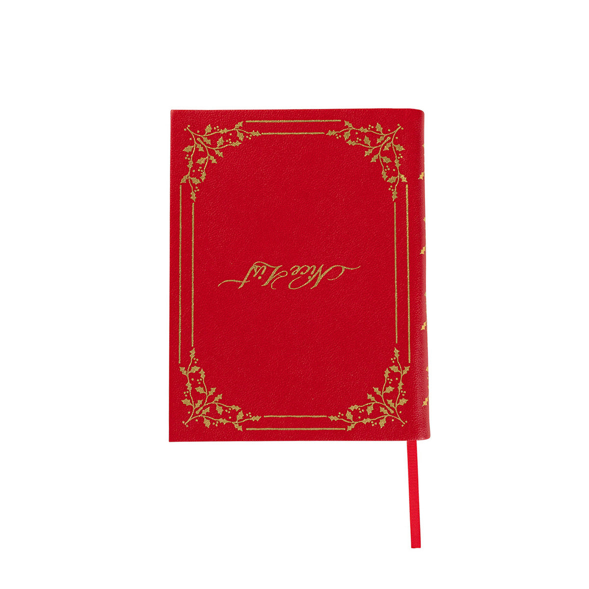 Naughty/Nice Embossed Journal, styled table setting view