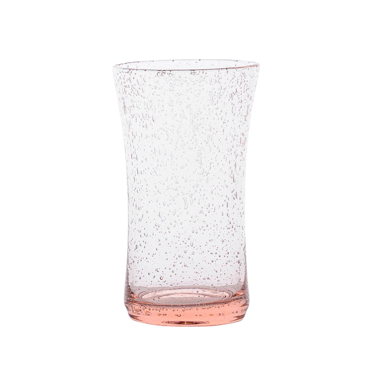 Inspired by the traditional bubbly glassware from Provence and of sturdy construction to make everyday drinking, effervescent. From morning smoothies to sunset cocktails (or mocktails) this mouth-blown tumbler brings a charming spirit of joie de vivre to every sip.