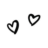 Illustrations of 2 hearts