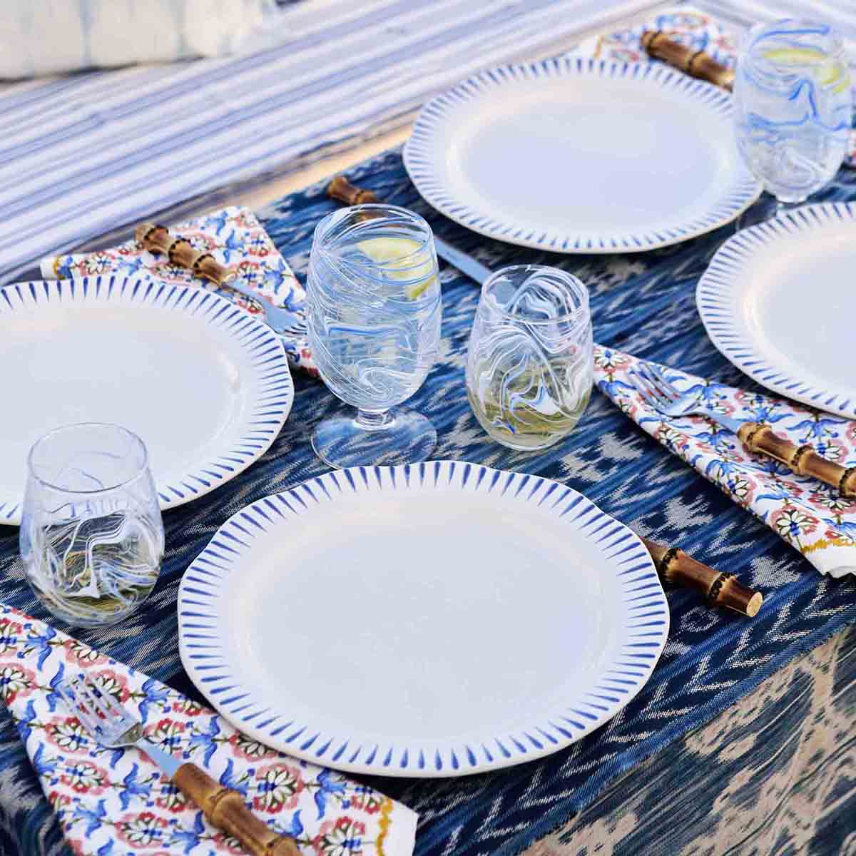 Sitio Stripe Dinner Plate - Delft Blue – Juliska