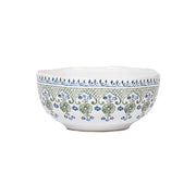 This charming bowl is a beautiful balance of old and new, with its painterly, historic motif done in fresh hues of greens and blues. This bowl is lovely for everything from cozy oats in the morning to homemade lemon gelato on a summer evening.