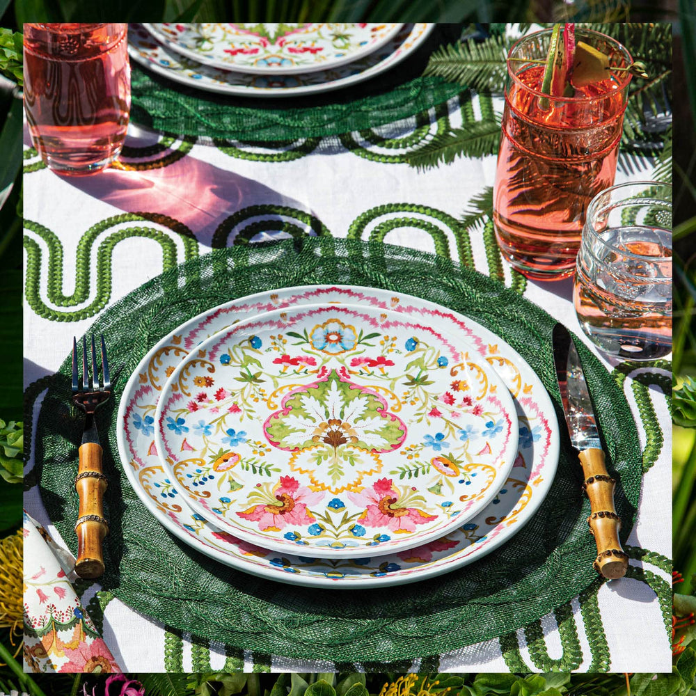 A vibrant and eclectic mix of classic pieces and whimsical accents creates a tropical vibe for your home and garden (parties!).