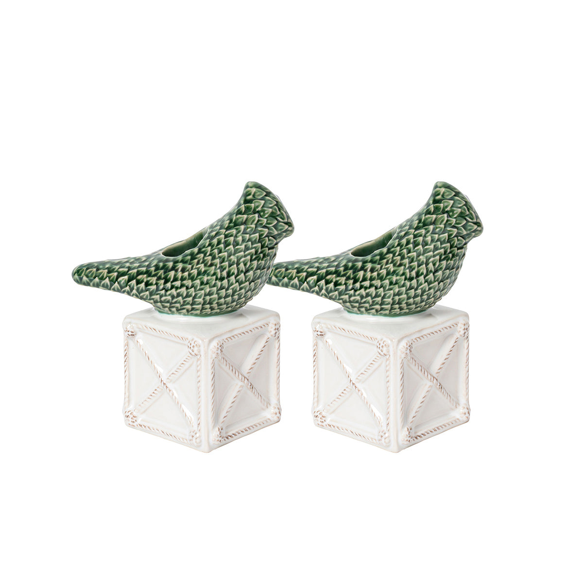 Berry & Thread Bird Topiary Candlestick Set/2 - Multi