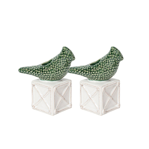 Berry & Thread Bird Topiary Candlestick Set/2 - Multi – Juliska