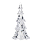 Perfect for embellishing holiday tables or mantles, these striking glass trees feature Berry & Thread decoration. This set of five pieces includes the mini, small, medium, large and extra-large tree tiers, which may be used individually, as small groups, or as one large stacked set.