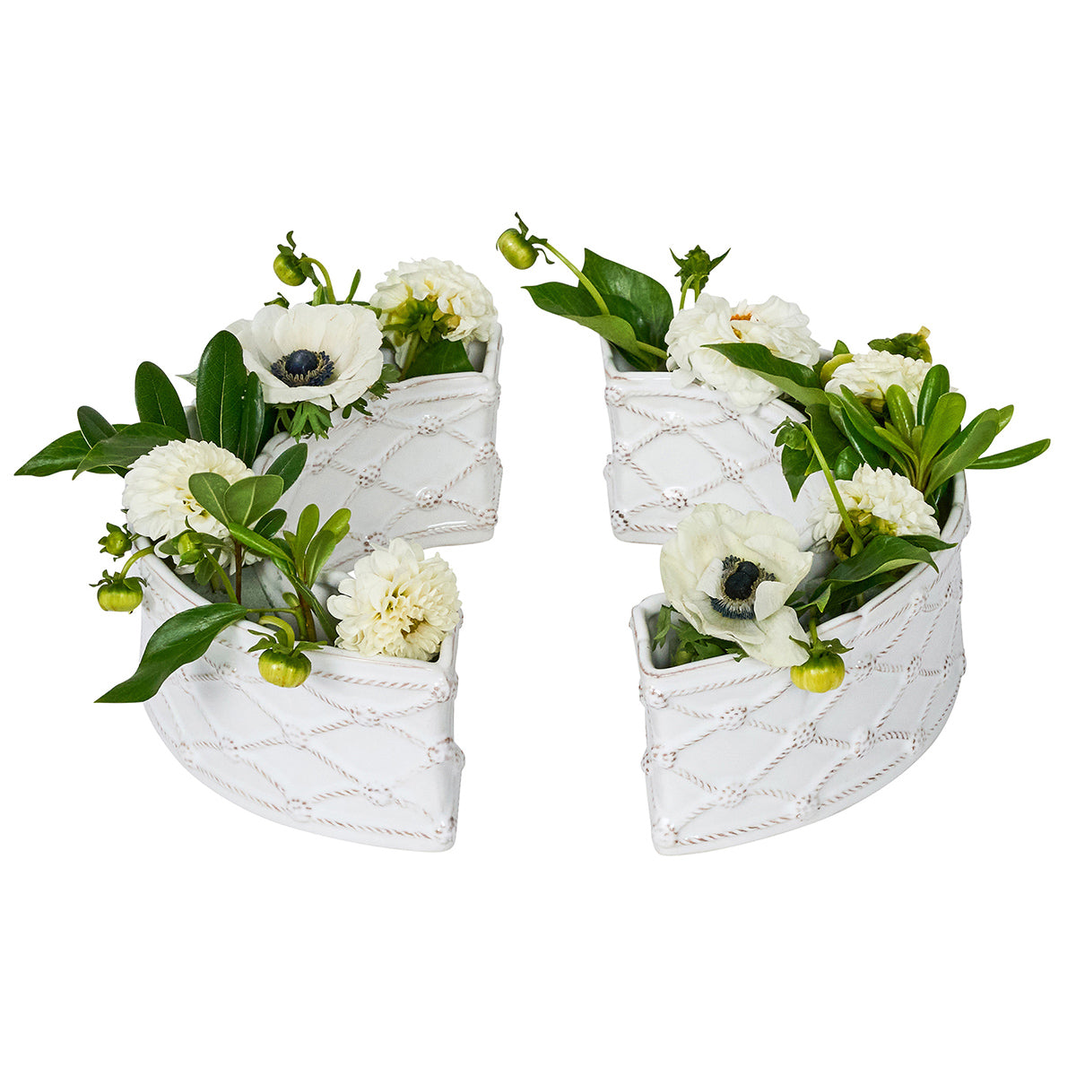 Berry & Thread Petite Parterre Garden Half Circle Vase Set/2