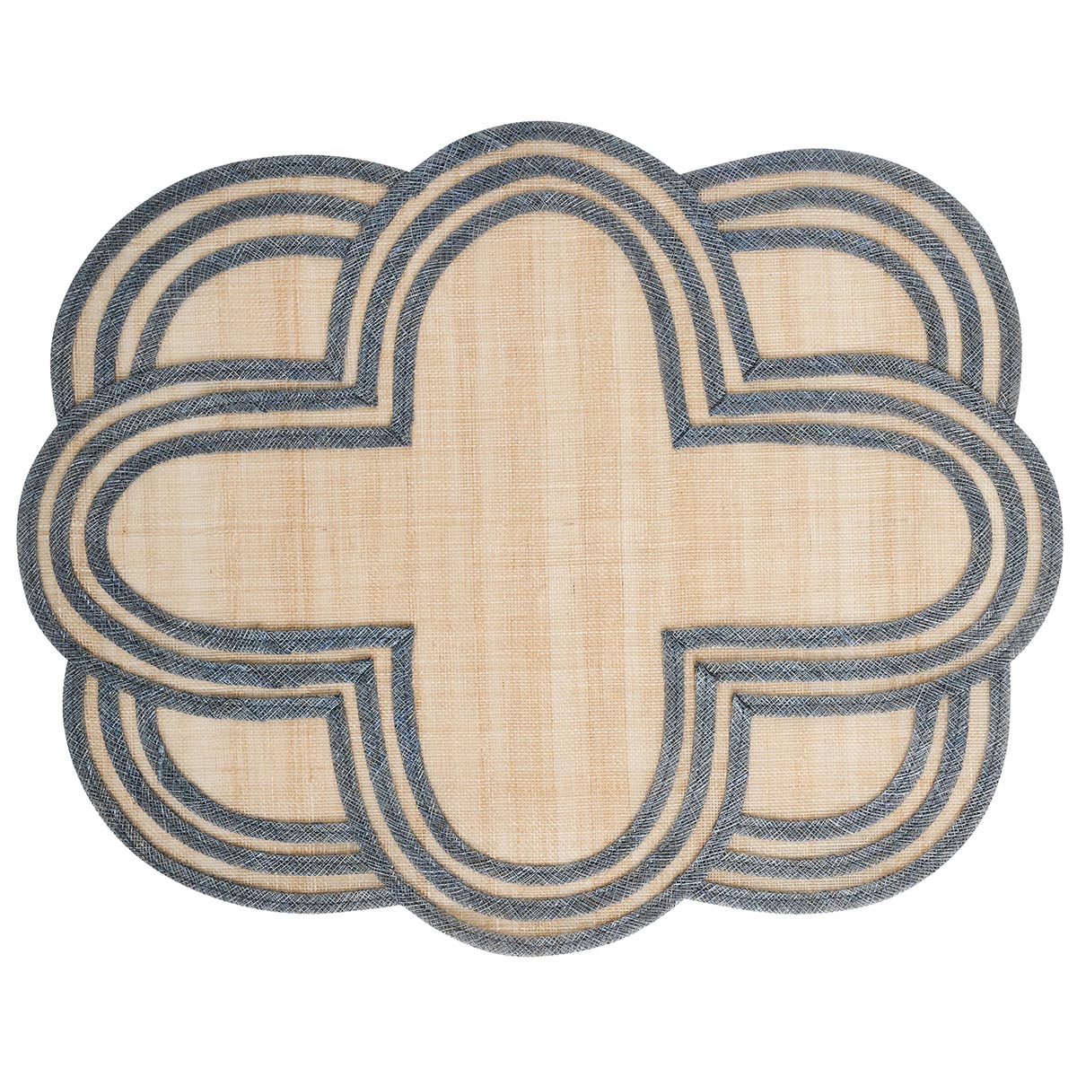 Scallop Stripe Placemat - Chambray - Chambray