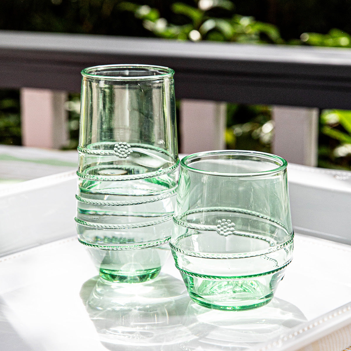 W1ldアズール　ダークティールグリーン / クリアPC / マットゴールドリム Amalia Acrylic Small Tumbler - Seagrass – Juliska
