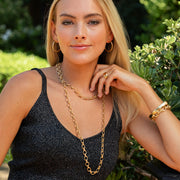 Cleopatra Ring Band - Gold, handcrafted details