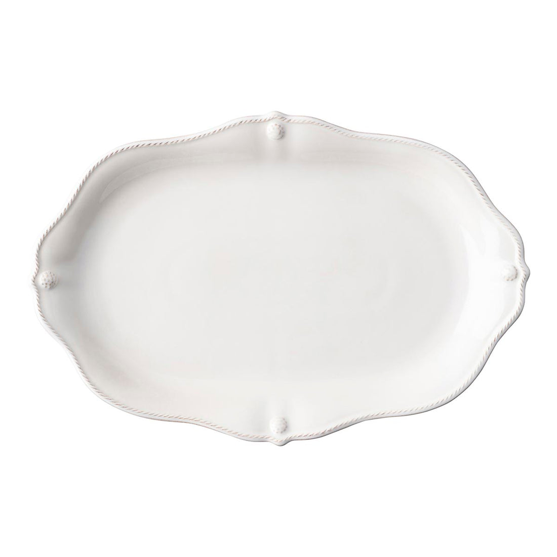 Berry & Thread serving platter in whitewash finish by Juliska