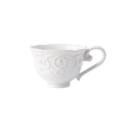 From our Jardins du Monde Collection - Is there anything more fetching than the combination of tea and castle gardens? That in mind, we dreamed up this graceful cup replete with scrolls and scallops for a fresh look that is also subtly regal.