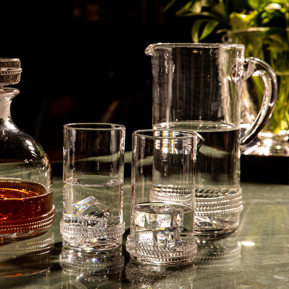 Dean Glass Pitcher - detail view