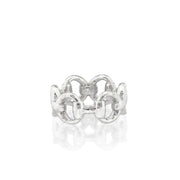 Equestrian Snaffle Bit Ring - Silver