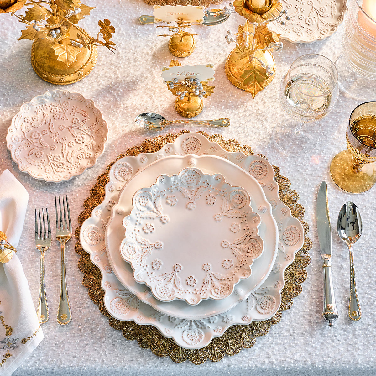 Berry & Thread Thistle Charger/Platter - Whitewash – Juliska
