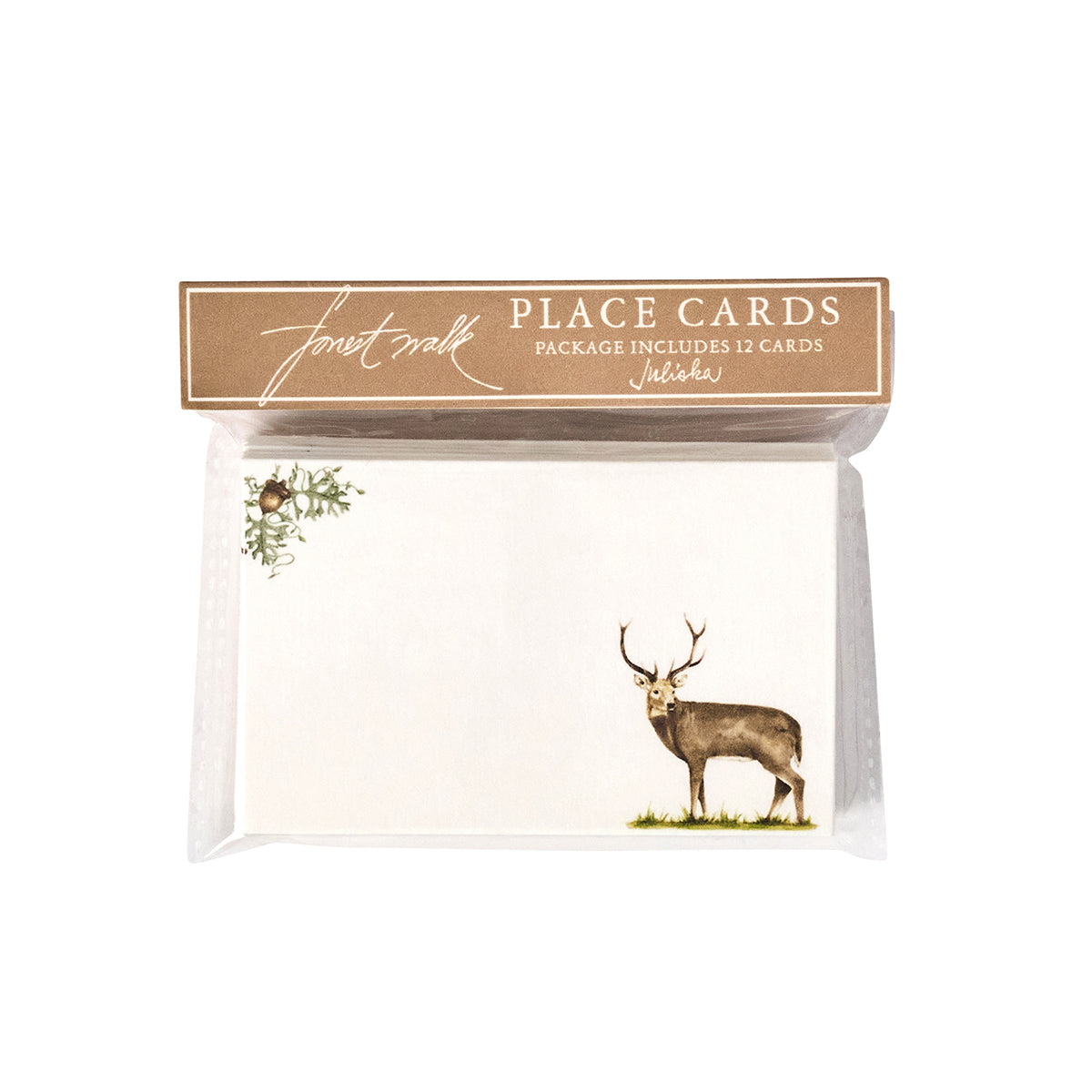 Forest Walk Stag Place Card Set/12 - Multi - detail view