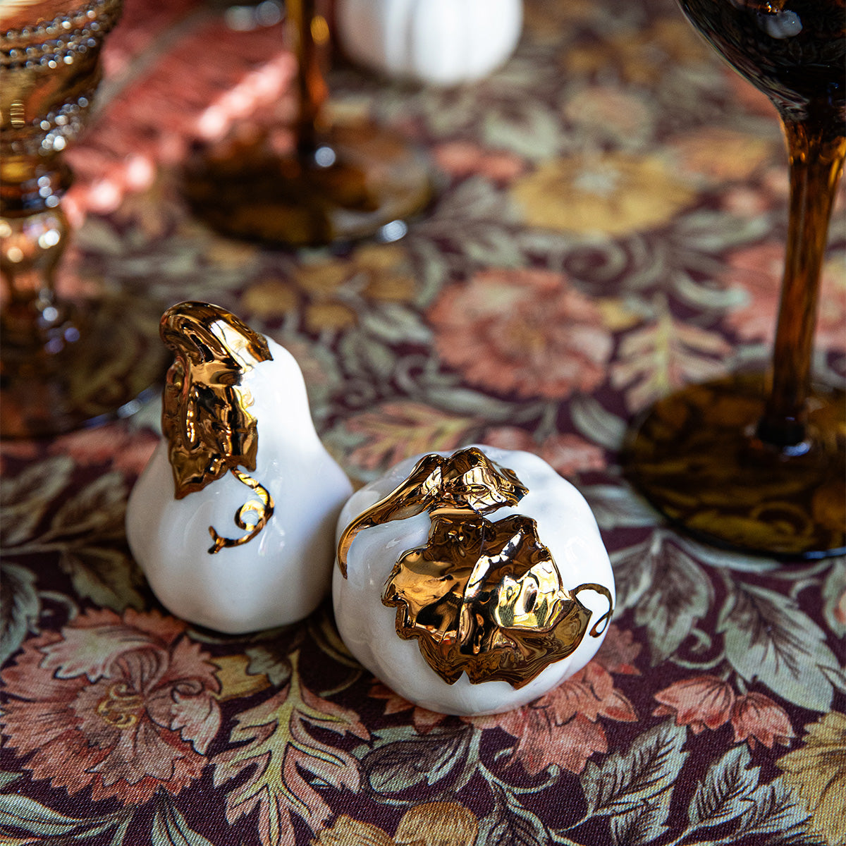 Dr. Shake X No.25 No.40 セット Forest Walk Pumpkin Salt & Pepper Shakers - Gold – Juliska