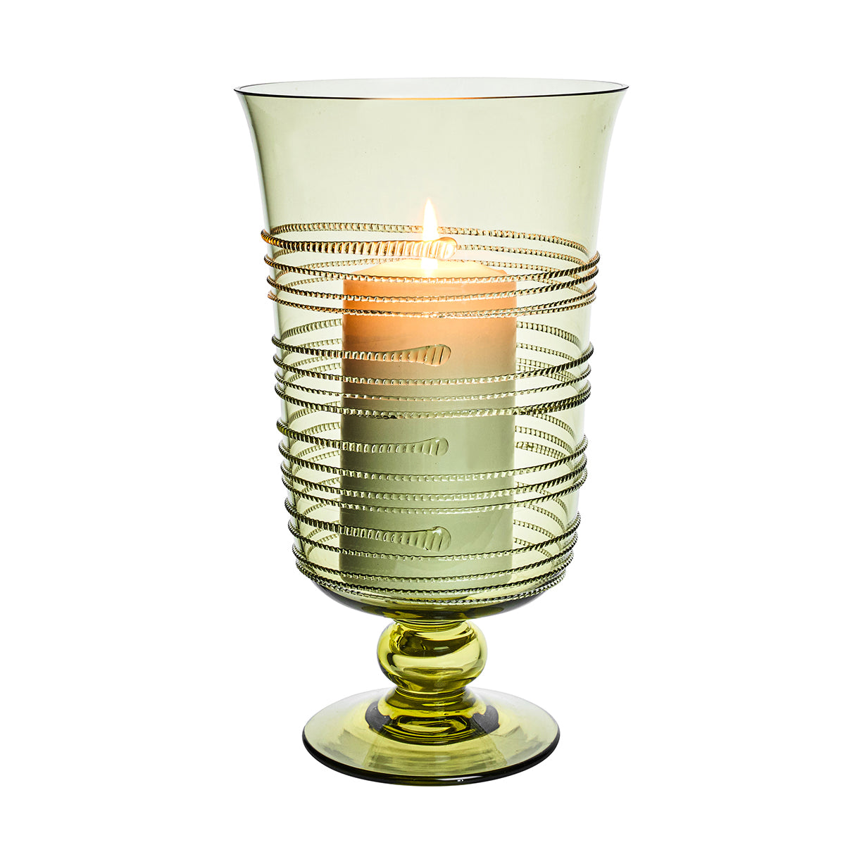 Ella 11" Hurricane - Green - styled table setting view