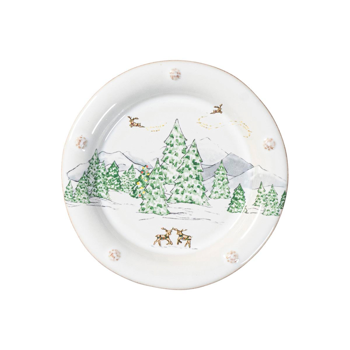 belleek ベリーク ニューシェルパターン プレートセット ケーキ皿① Berry & Thread North Pole Side/Cocktail Plate Assorted Set/4 | Juliska