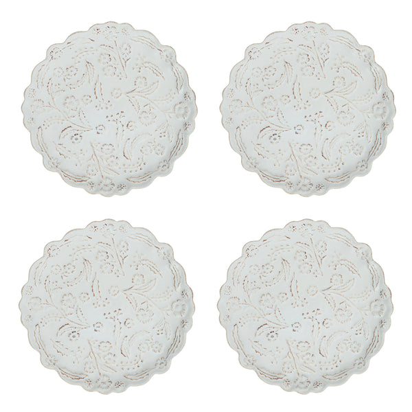 Berry & Thread Thistle Cocktail Plate Set/4 - Whitewash – Juliska