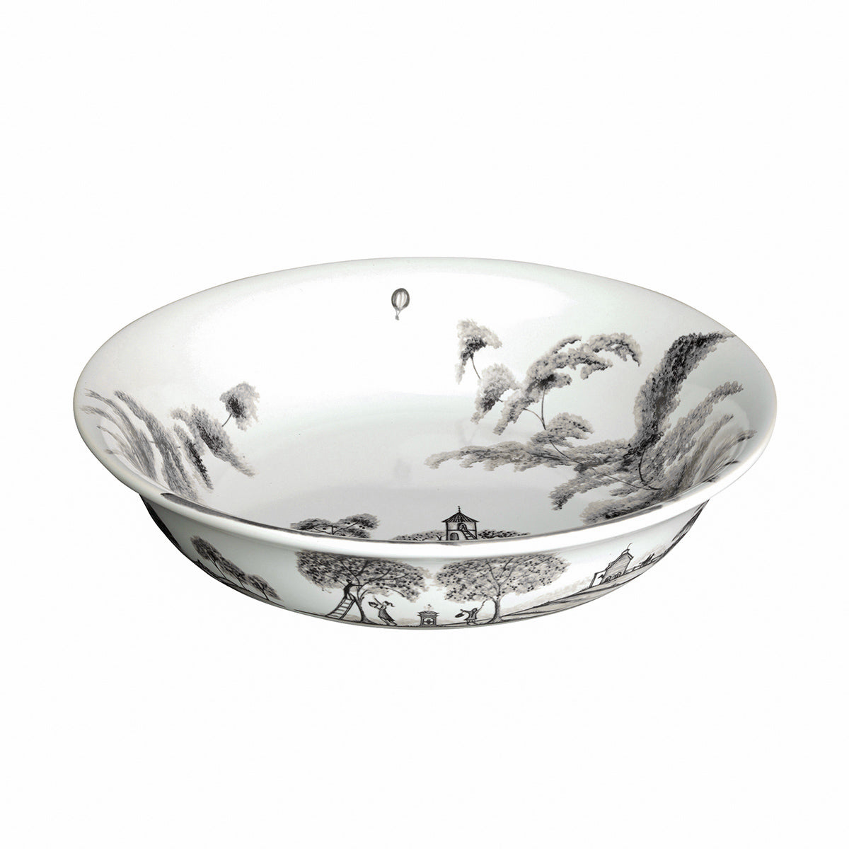 From our Country Estate Collection- festooned with idyllic scenes of a countryside harvest, this bowl is perfect for leaving on the counter top brimming with an orchards bounty - be it crimson apples, dusky plums, or cheery clementines.