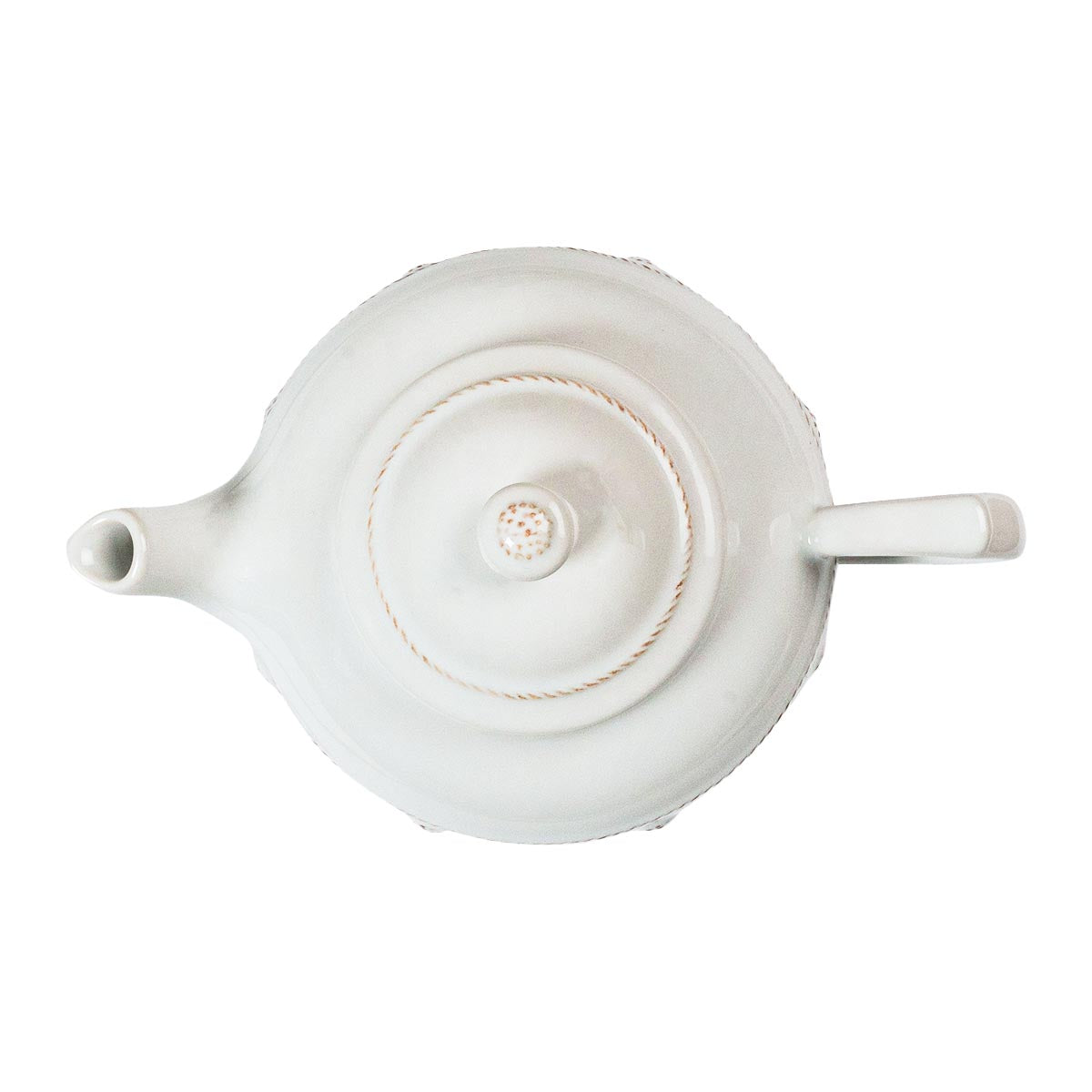 Berry & Thread Teapot - Whitewash, detail view