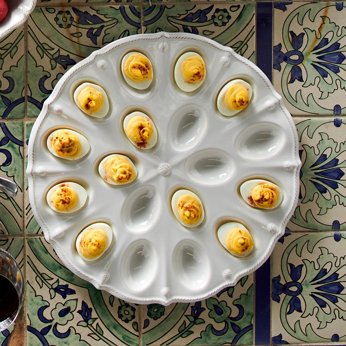 Berry & Thread Deviled Egg Platter in Whitewash – Juliska