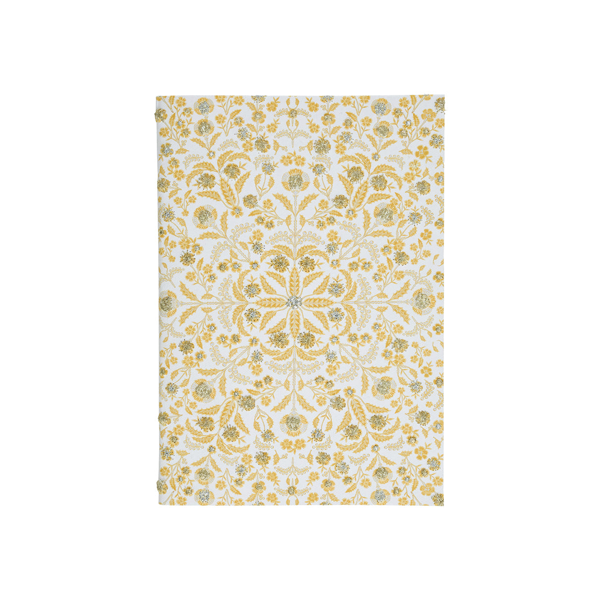 Berry & Thread Thistle 7" x 10" Paper Journal - Gold/Silver