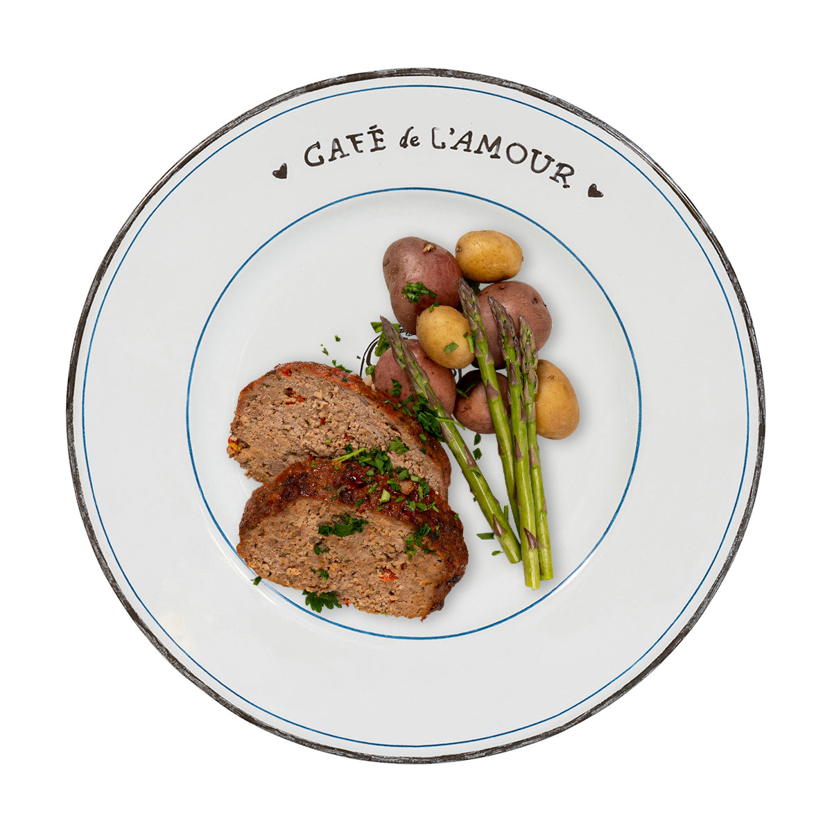 L'Amour Toujours Dinner Plate, styled table setting view