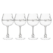 Statuesque and stately, this set of four red wine glasses bring instant Bohemian beauty - and a splash of drama - to any table they grace. Bedecked with a simple glass thread and a single berry, this goblet is as understated as it is glamorous. Perfect for connoisseurs, newlyweds, entertaining enthusiasts, and bon vivants alike. Beautifully packaged in our signature Juliska gift box (psst…a set of four makes a dinner, a set of eight makes a party)!
