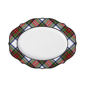 The perfect size to display everything from slow roasted sides to a Holiday roast or Buche de Noel, this scalloped trimmed platter will take care of all your serving needs - and make your table look great while doing so!