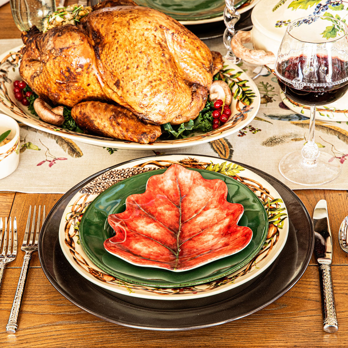 Forest Walk Leaf Plate Assorted Set-4 – Juliska