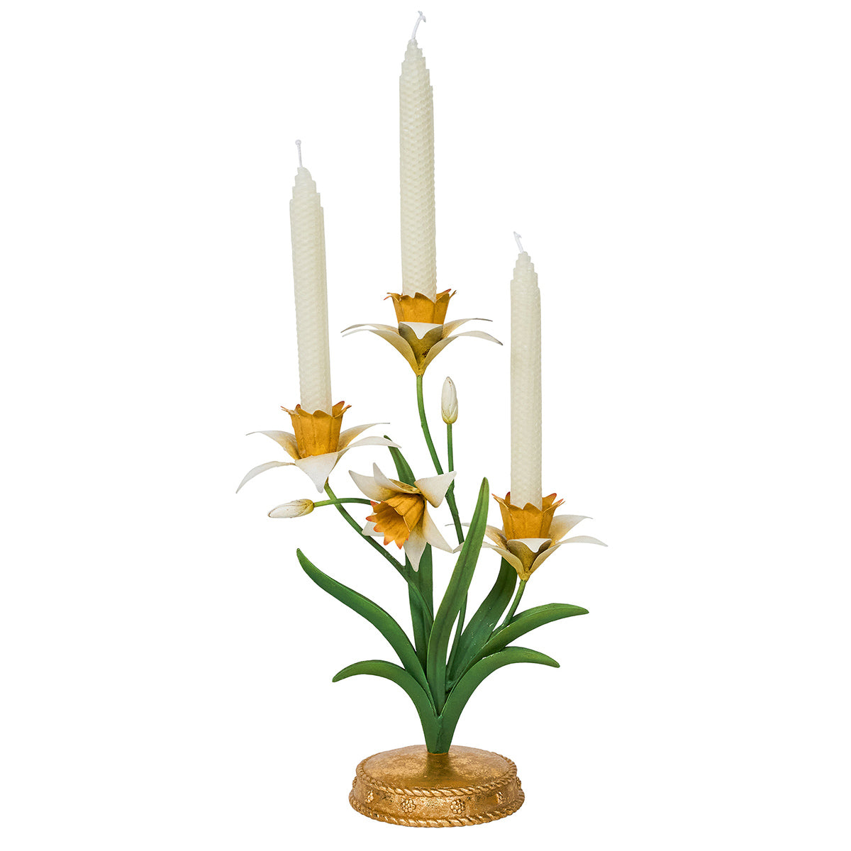 Meadow Walk Daffodil 14 in Centerpiece Candelabra - Yellow – Juliska