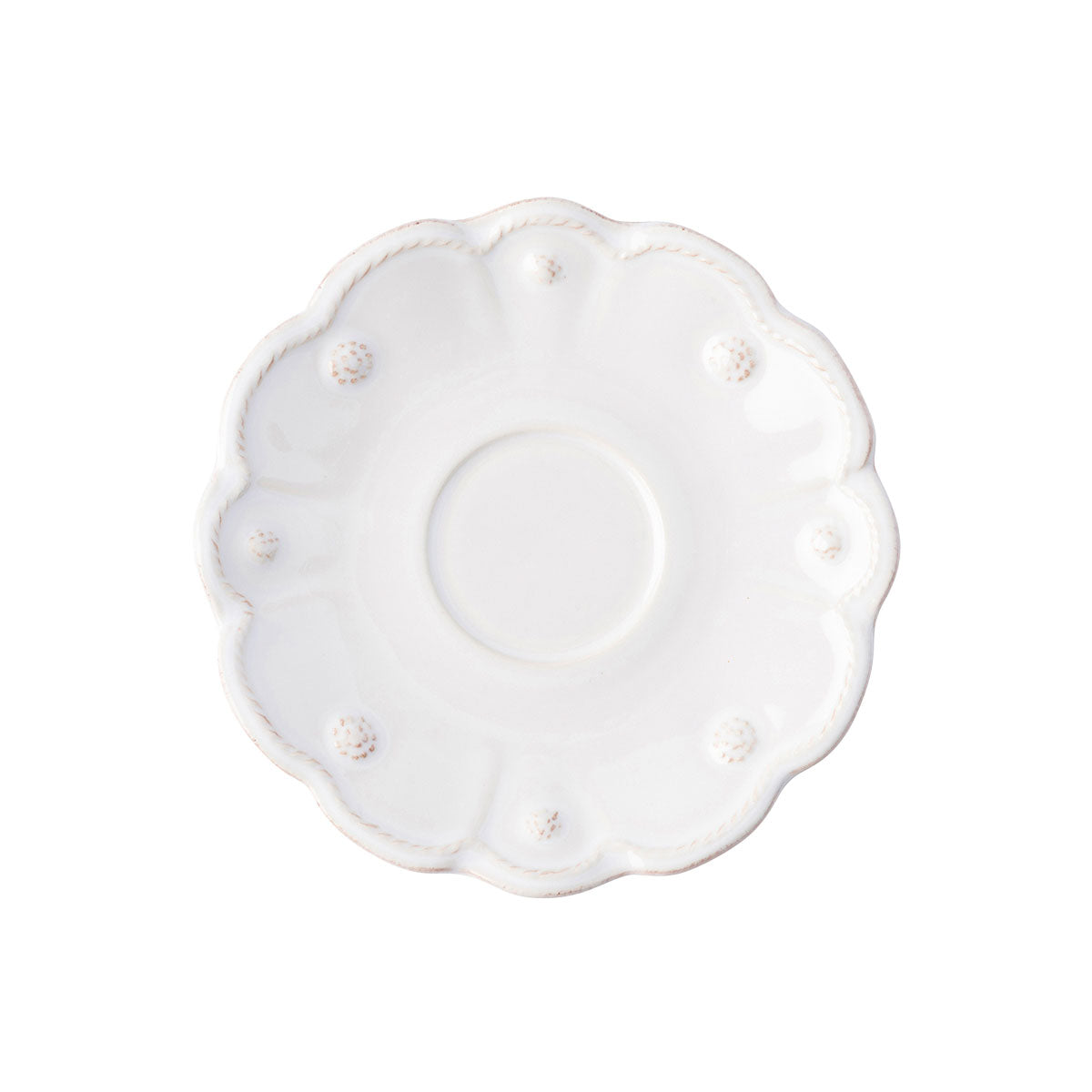From our Jardins du Monde Collection - Is there anything more fetching than the combination of tea and castle gardens? That in mind, we dreamed up this graceful saucer to pair with our tea cup, for a fresh look that is also subtly regal.