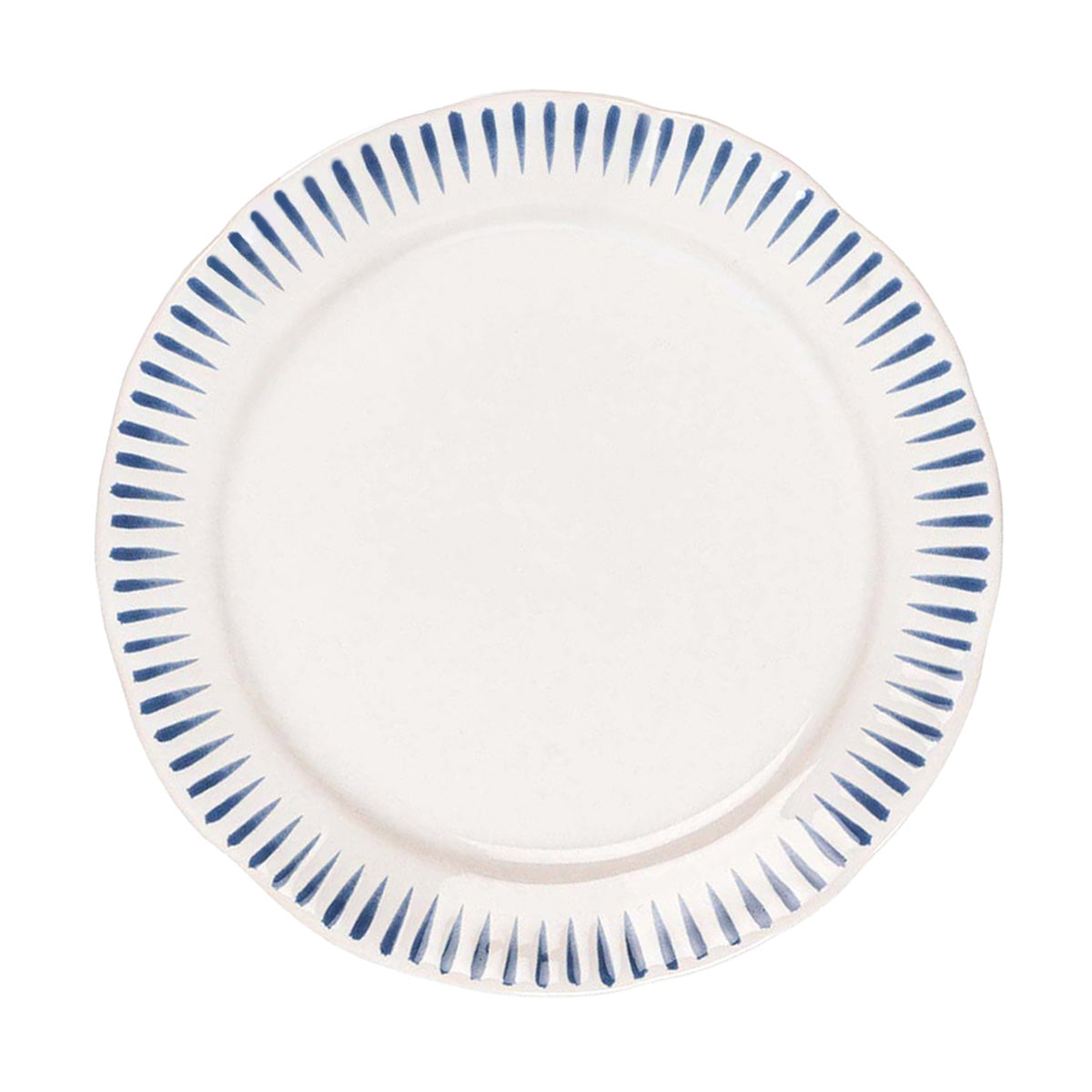 Sitio Stripe 16pc Place Setting - Delft Blue, alternate angle