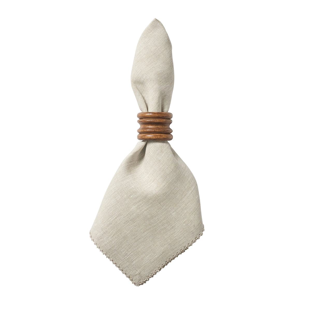Berry Scallop Napkin Set/4 - Natural - styled table setting view