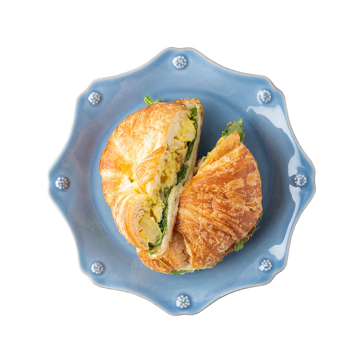 Berry & Thread Scallop Salad Plate - Chambray from Juliska. – Shop