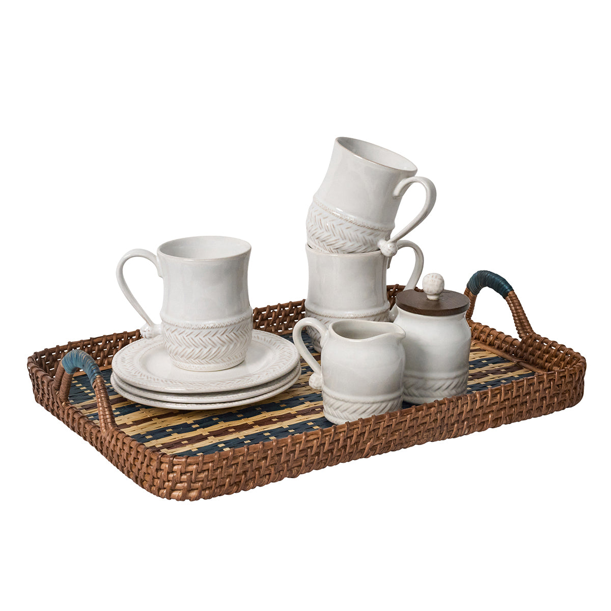 Danish Stripe 18 in Tray - Navy – Juliska