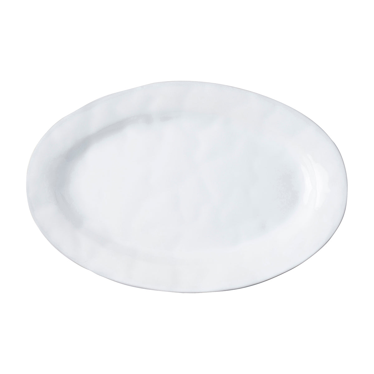 From our Quotidien Collection - For your main-course masterpiece! Our platter's simple organic form paired with lustrous white glaze creates the perfect backdrop for your piece de resistance.