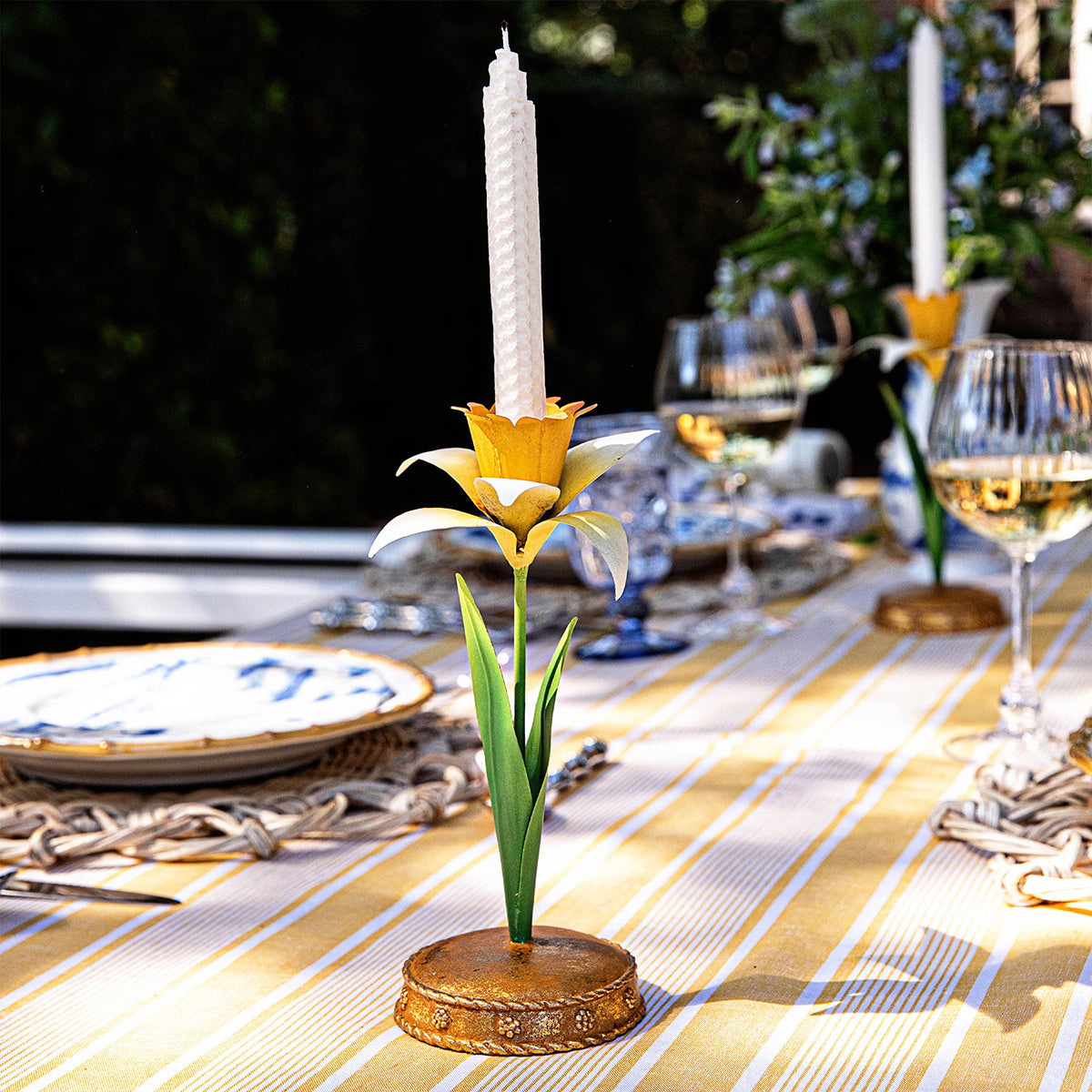 Meadow Walk Daffodil 9 in Candlestick - Yellow – Shop Juliska