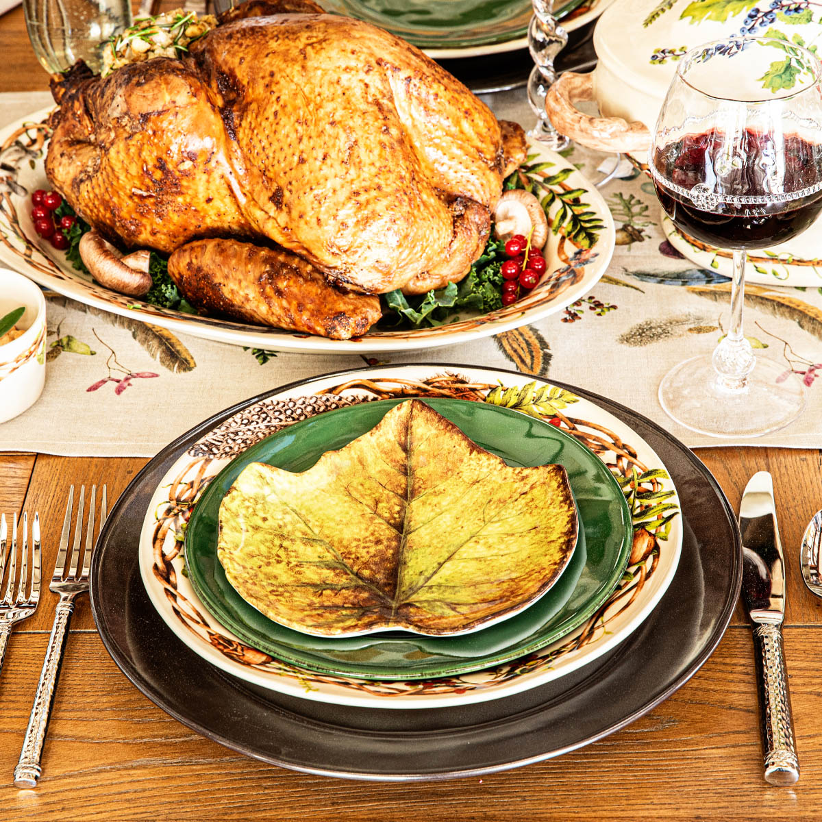 Forest Walk Leaf Plate Assorted Set-4 – Juliska