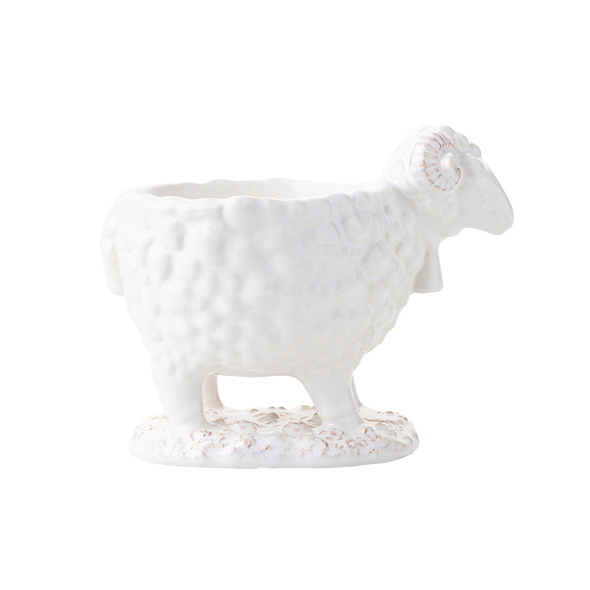 From our new Clever Creatures collection - this hand-carved ram was designed to bring whimsy to your everyday. Use the generous sized cavity to pot a succulent, display colorful candies or as a serving dish for dips or condiments.
